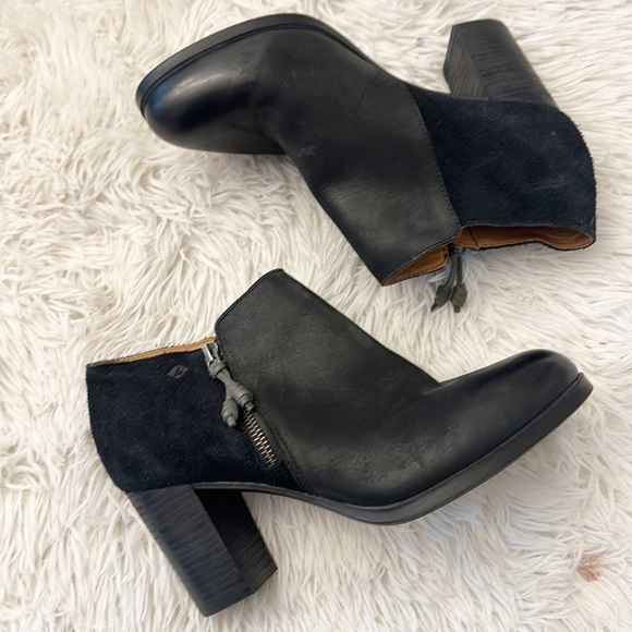 NEW $140 Sperry Dasher Lille Black leather ankle bootie women size 8.5 - Picture 5 of 9